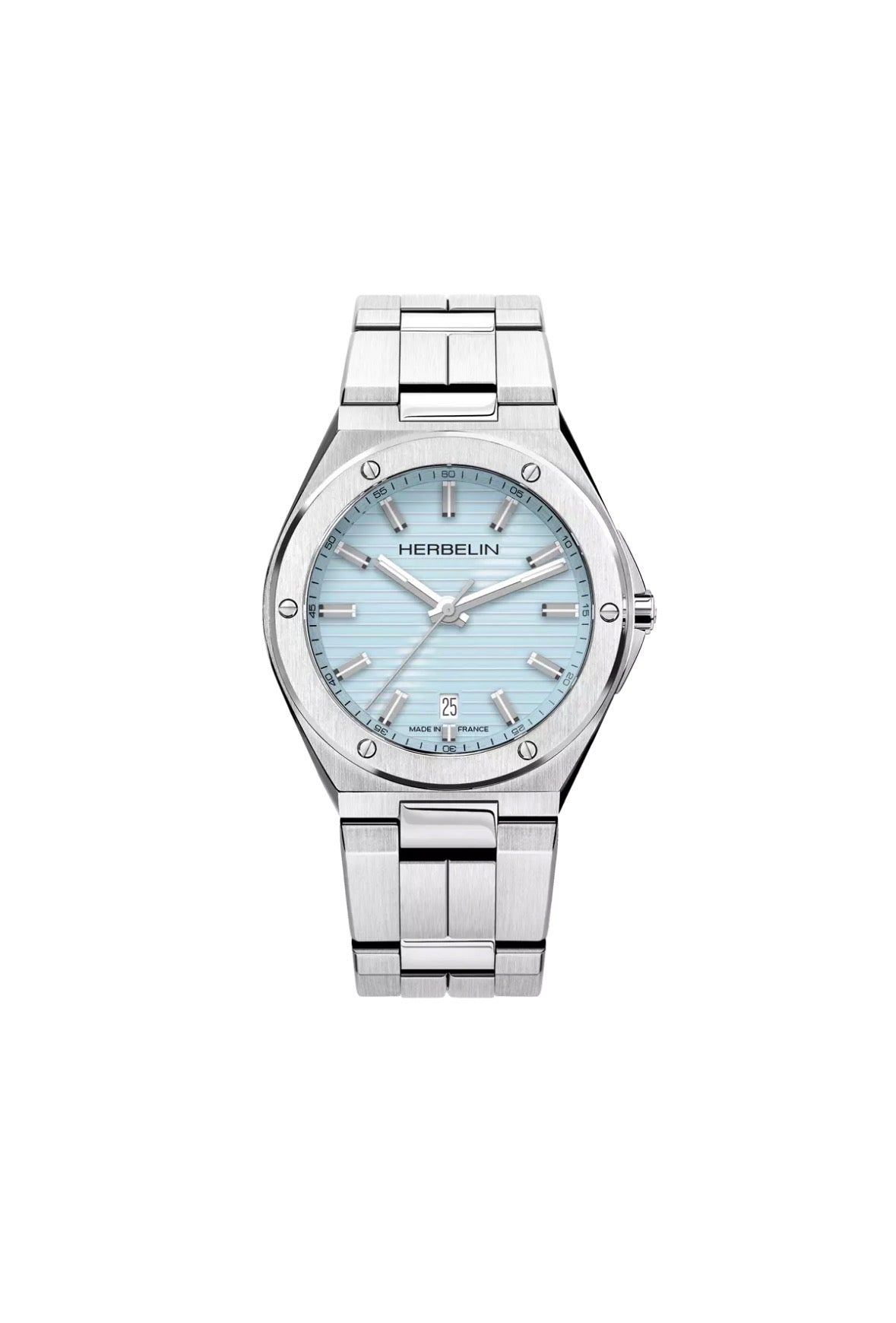 Gents Stainless Steel Herbelin Arctic Blue Cap Camarat 12245B25