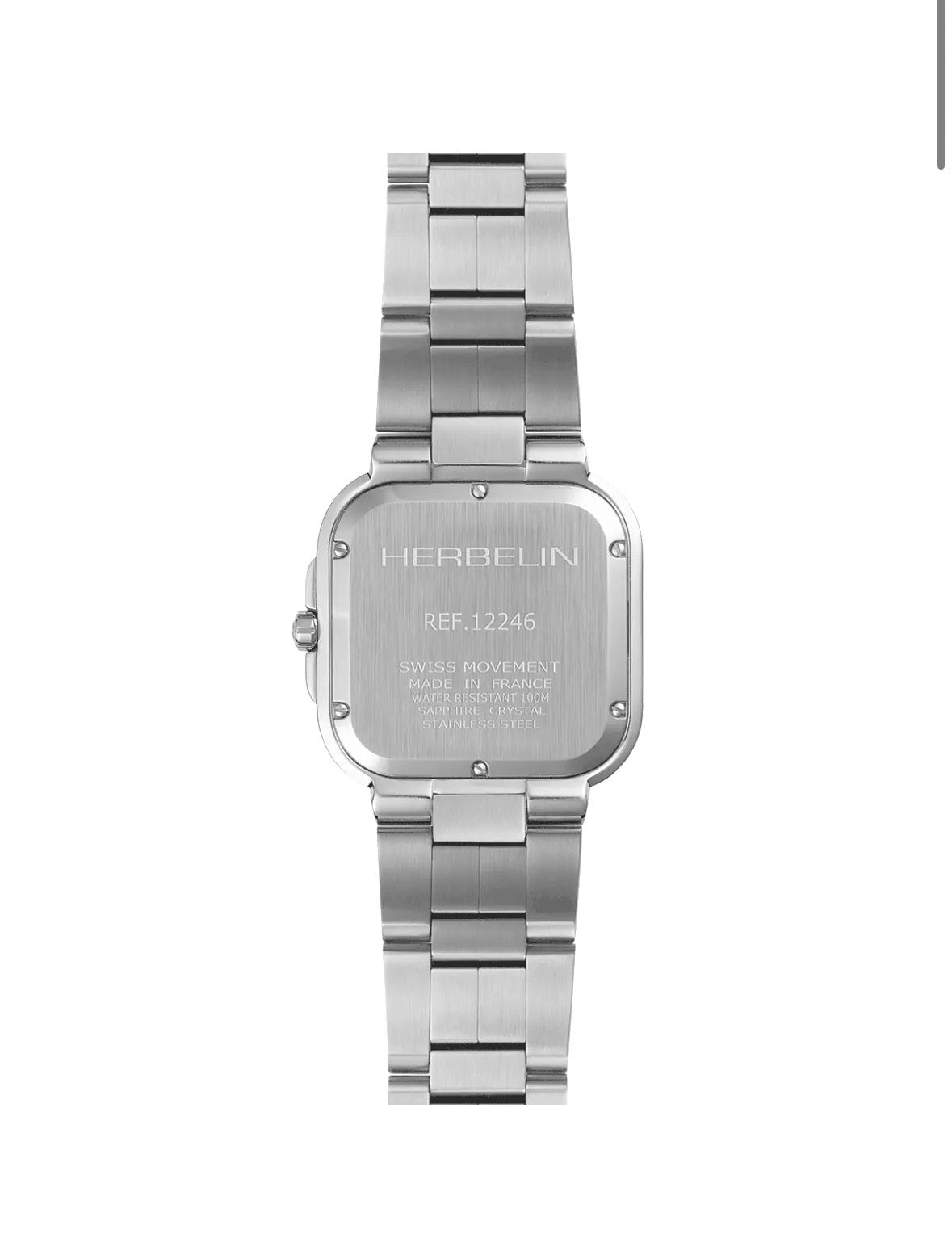 Gents Square Stainless Steel Herbelin Cap Camarat 12246B15