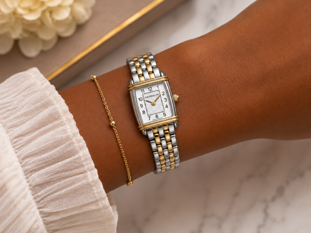 Ladies Two Tone Art Deco Herbelin Bracelet 17438BT22