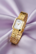 Herbelin Ladies Gold Tone Mother Of Pearl Bracelet Watch 17446B19 Herbelin 