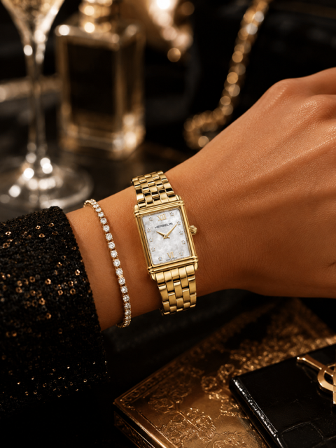 Ladies Gold Plated Herbelin Art Deco 17478BP59