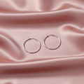 Sterling Silver 30mm Sleeper Hoop Earrings