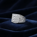 Sterling Silver Men's Three Lions Ring