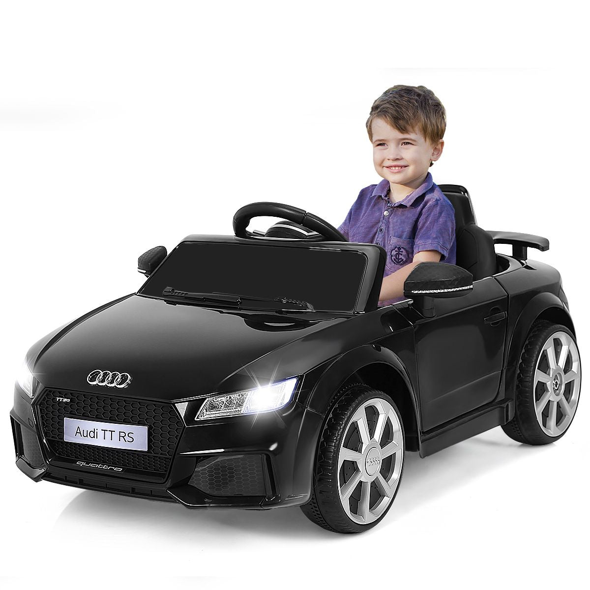 Licensed Audi TTRS 12V Battery-Powered Vehicle with 2 Motors MP3 Music