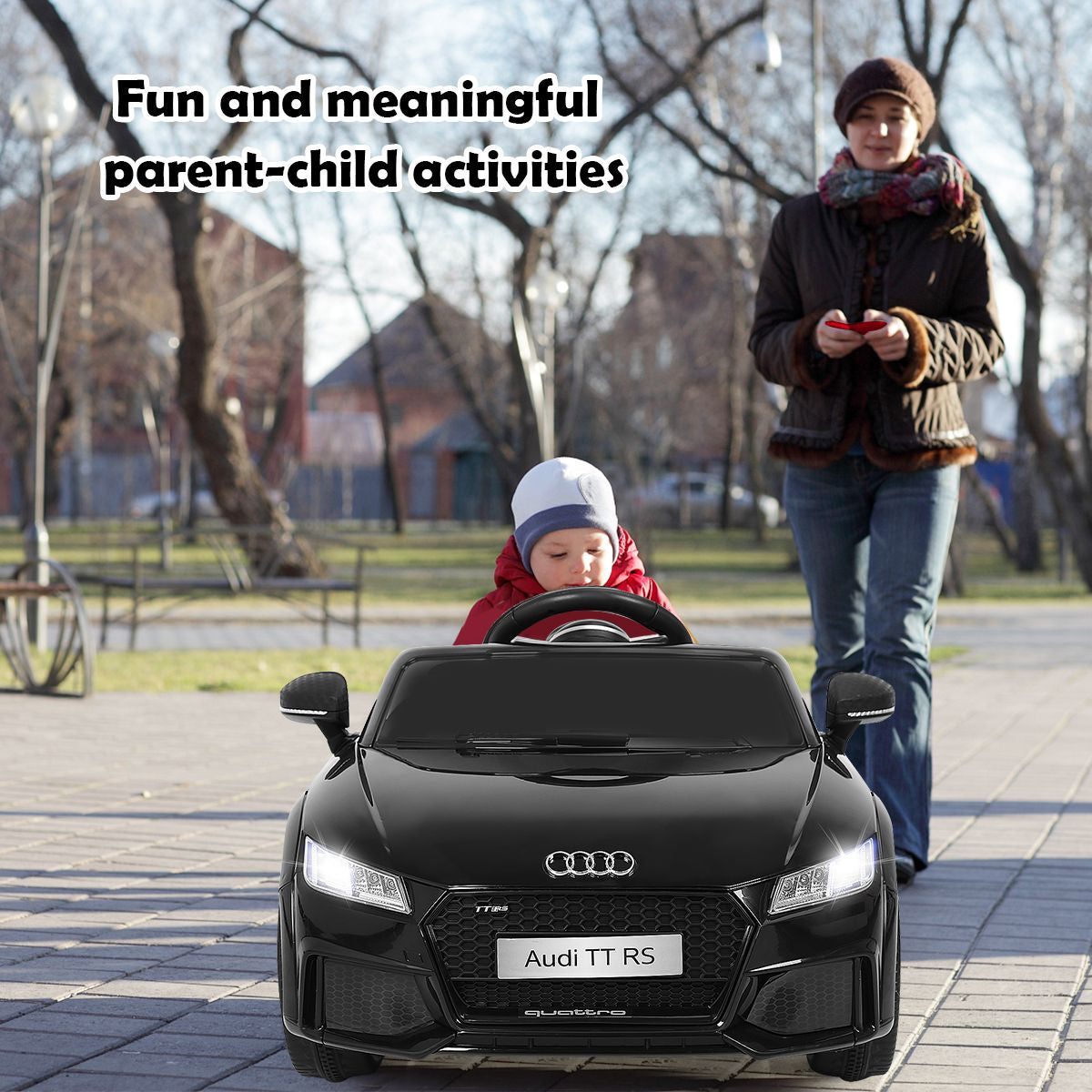 Licensed Audi TTRS 12V Battery-Powered Vehicle with 2 Motors MP3 Music