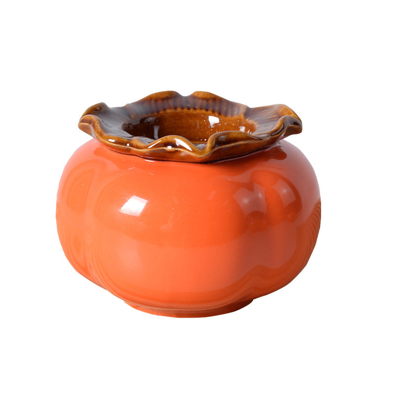 Ceramic Persimmon Decorative Vase Chinese Style