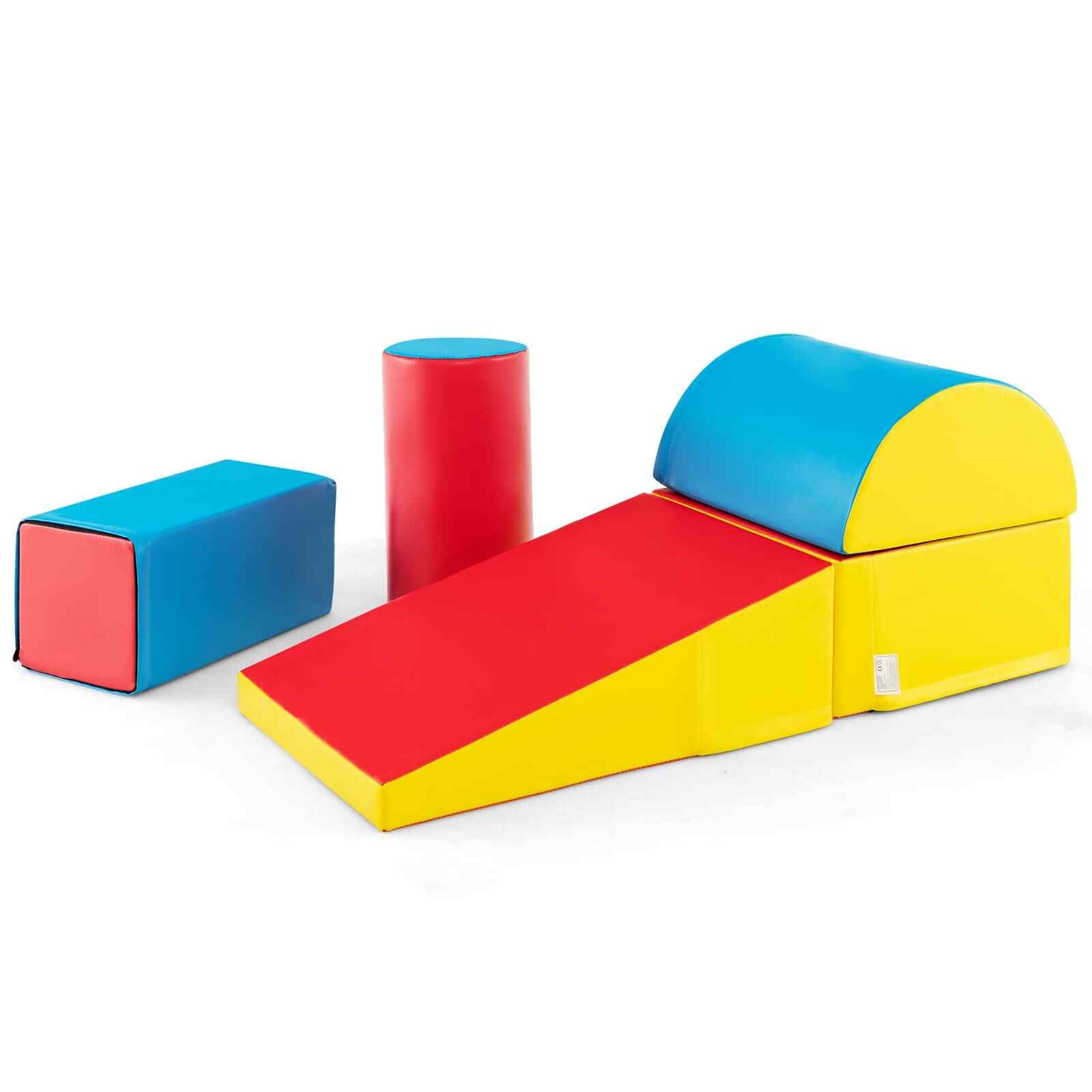 5 Pcs Kids Climb Crawl Foam Play Set Children Educational Software-Color