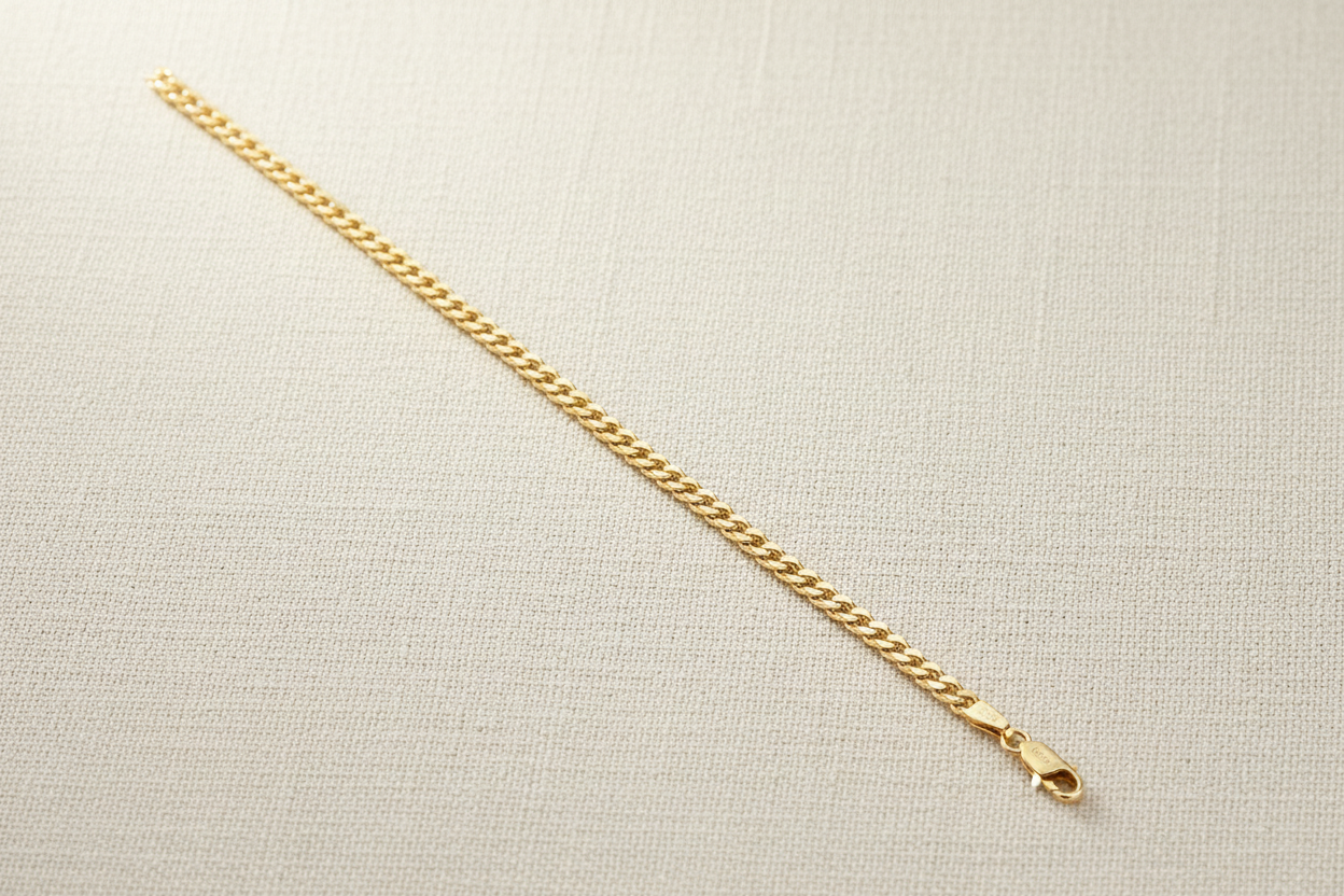 9ct Yellow Gold Curb Chain – 4mm (20”)
