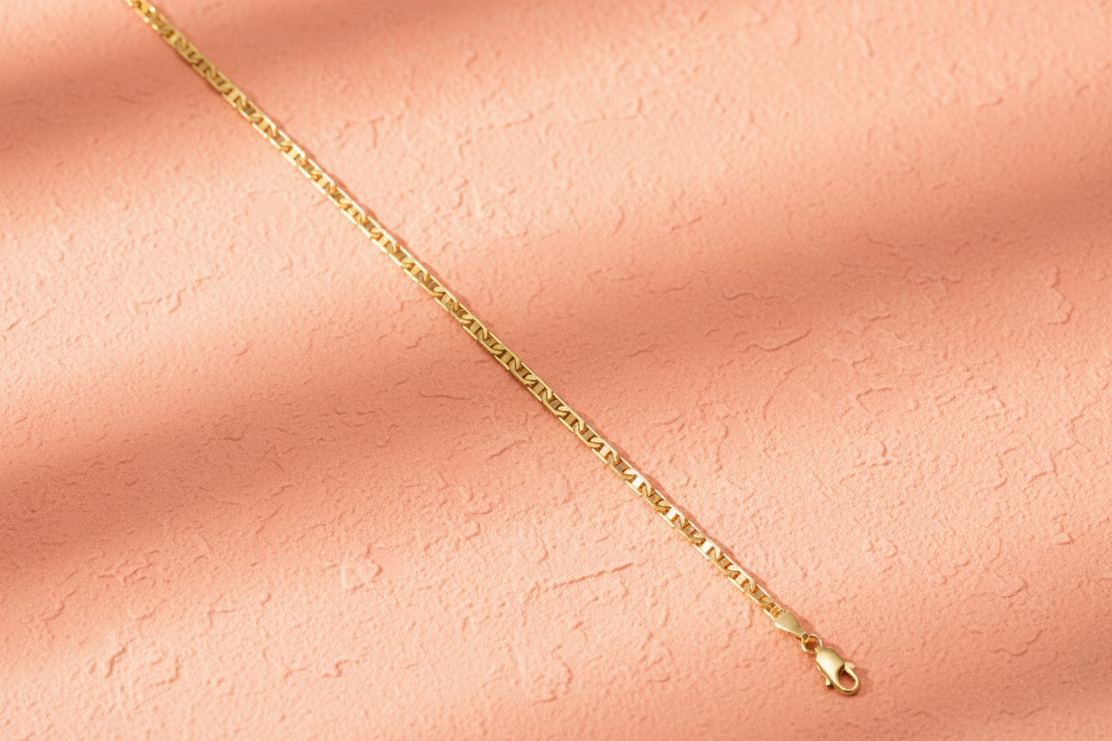 9ct Yellow Gold Flat Anchor Chain – 3.0mm (22”)