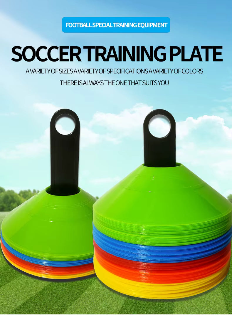 10 Cone Football Training Set Agility Cones for Kids Sports Drill