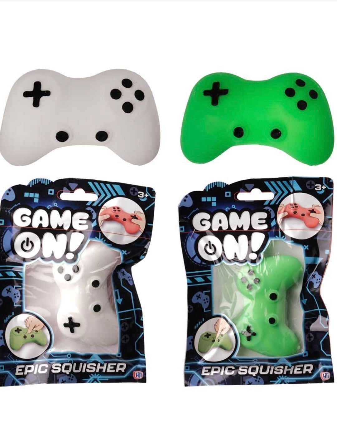 Game On! Epic Squisher 4 colours to choose from