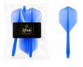 Blue dart flights in a clear packaging with Liff & Co branding.