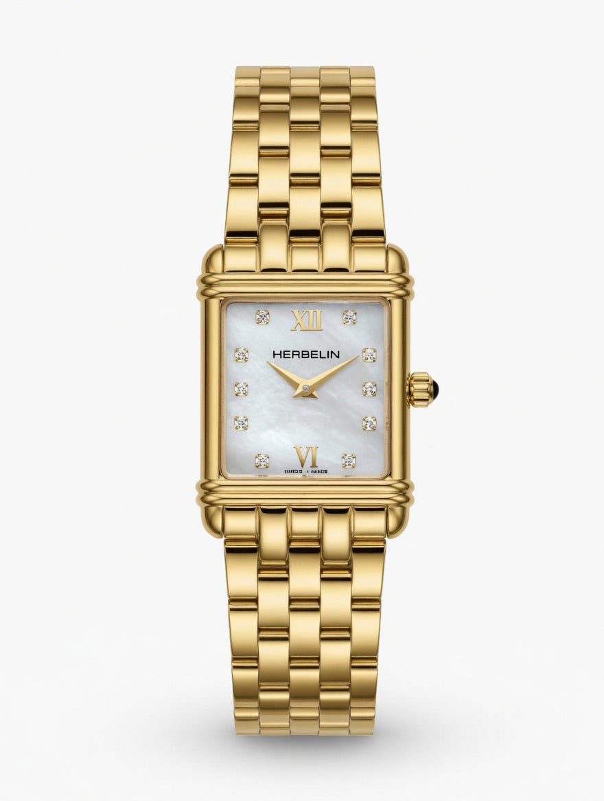 Ladies Gold Plated Herbelin Art Deco 17478BP59