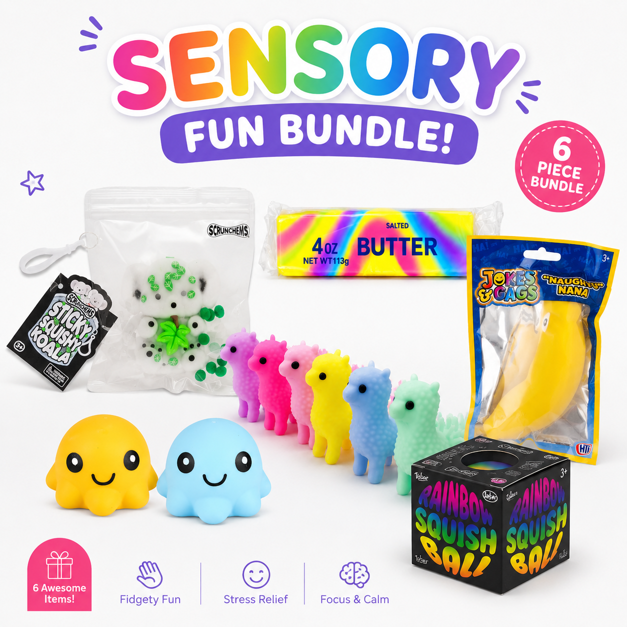 Sensational 6 Piece Sensory Bundle