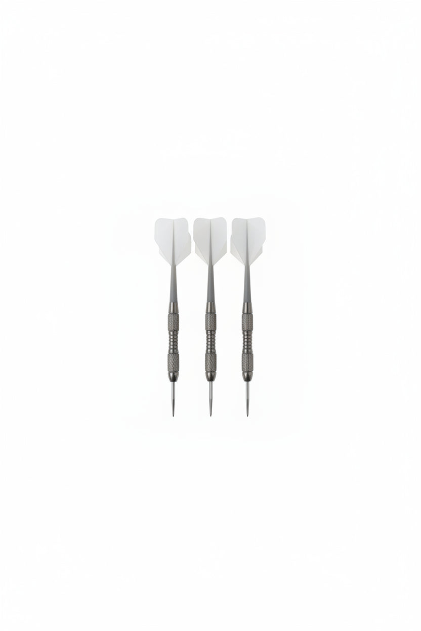 Micro Scallop Ring Grip Steel Tip Darts 18g – Aluminium Shafts & Grey Flights