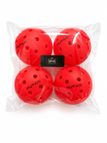 Red FUTASI Pickleball Balls 4 pack