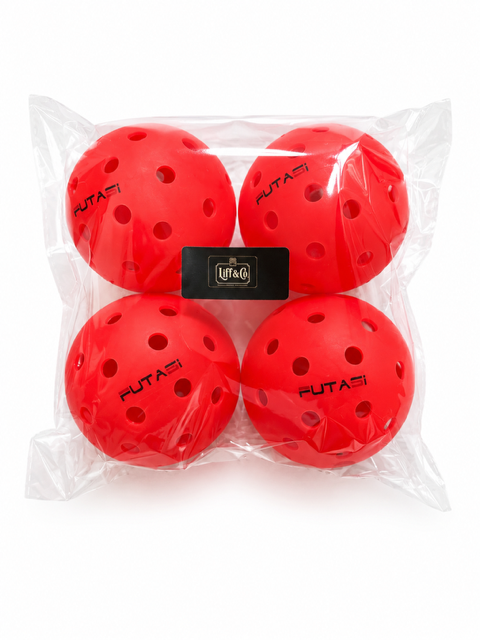 Red FUTASI Pickleball Balls 4 pack