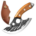 Hand Forged Boning Cleaver Knife with Wooden Handle
