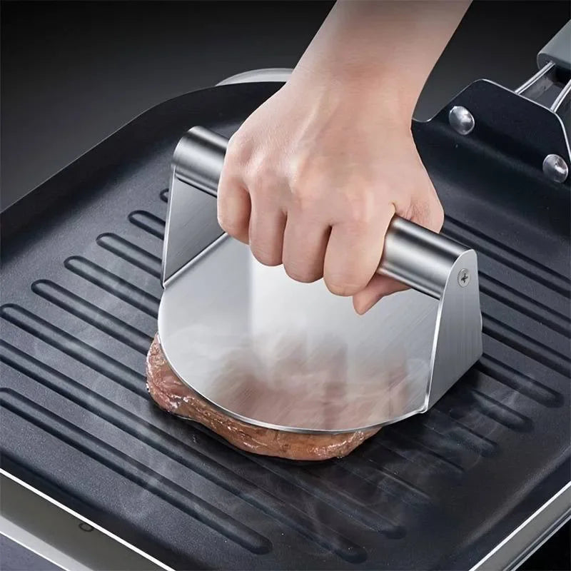Stainless Steel Smash Burger Press Heavy Duty