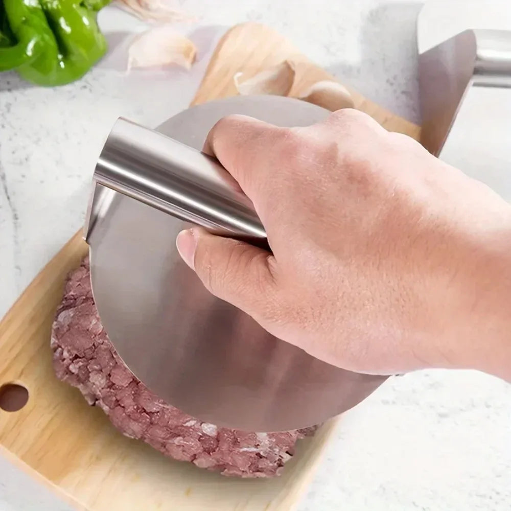 Stainless Steel Smash Burger Press Heavy Duty