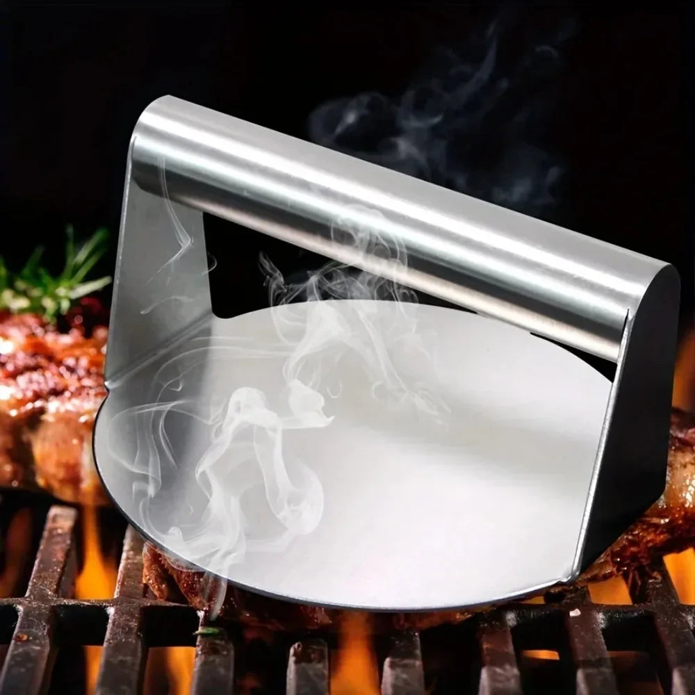 Stainless Steel Smash Burger Press Heavy Duty