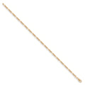 9ct Yellow Gold Figaro Anklet