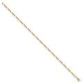 9ct Yellow Gold Figaro Anklet