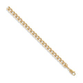 9ct Yellow Gold 7.4mm Flat Curb Chain – Solid