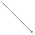 9ct Yellow Gold 3.5mm CZ Tennis Bracelet