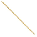 9ct Yellow Gold Panther Link Ladies Bracelet