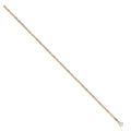 9ct Yellow Gold Hollow Singapore Anklet