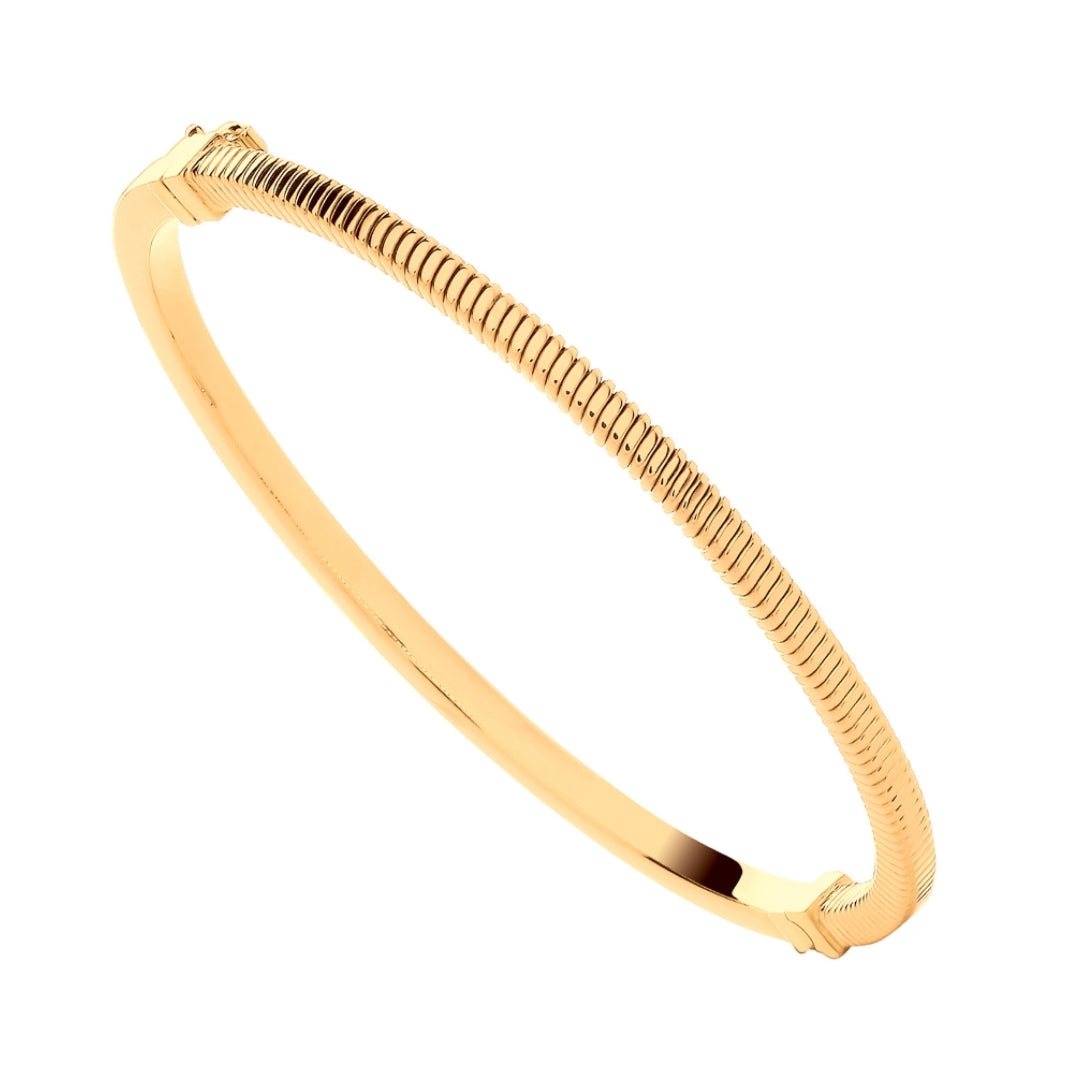 9ct Yellow Gold Snake Style Ladies Bangle