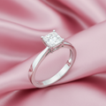 9ct White Gold 0.25ct Princess Cut Diamond Ring
