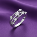 9ct White Gold 0.33ct Diamond Dress Ring