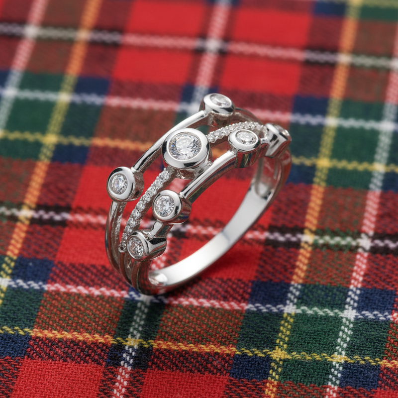 9ct White Gold 0.33ct Diamond Dress Ring