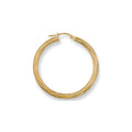 9ct Yellow Gold 36mm Twisted Hoop Earrings
