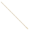 9ct Yellow Gold Hollow Figaro Anklet