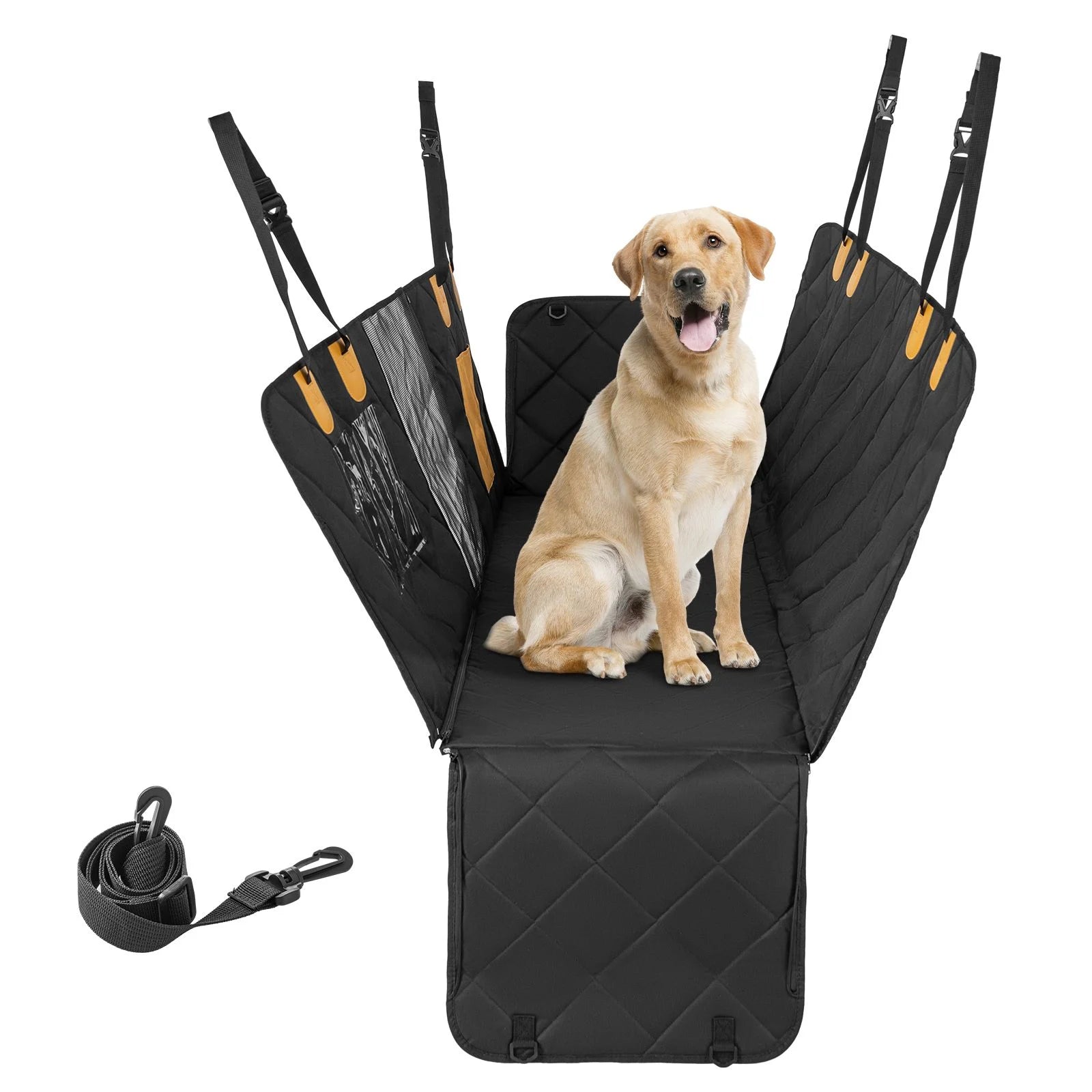 Waterproof Dog Car Seat Cover with Mesh Window