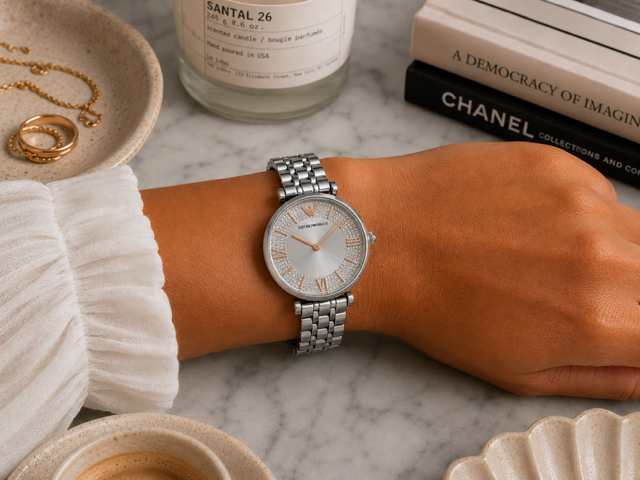 Stainless Steel Emporio Armani Ladies Watch – AR11594