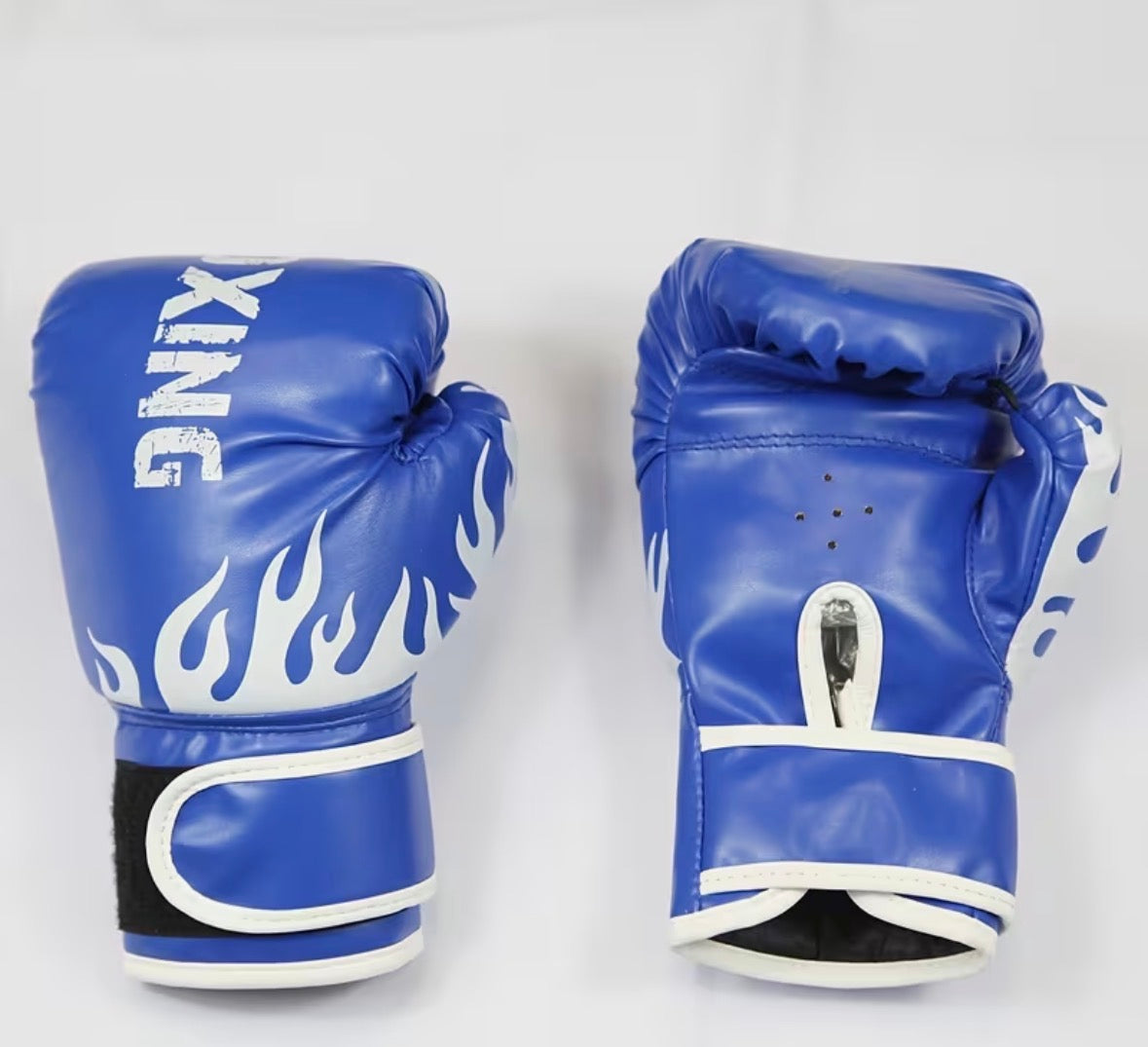blue boxing gloves
