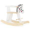 Wooden Rocking Horse with Detachable Fences and Backrest