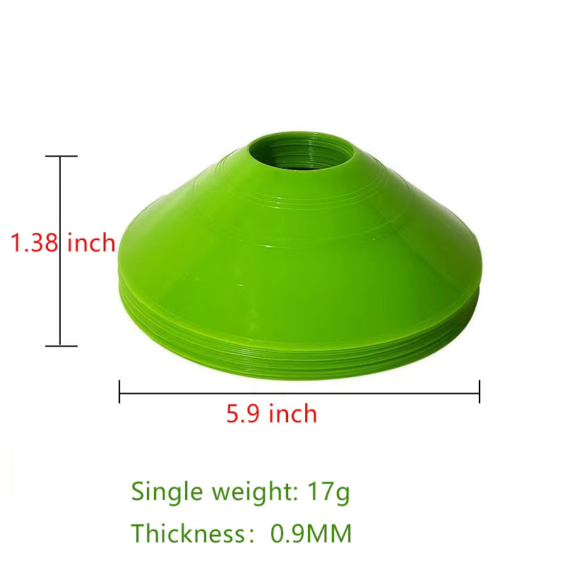 10 Cone Football Training Set Agility Cones for Kids Sports Drill