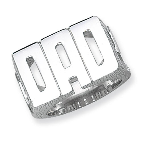 Sterling Silver Men's DAD Ring