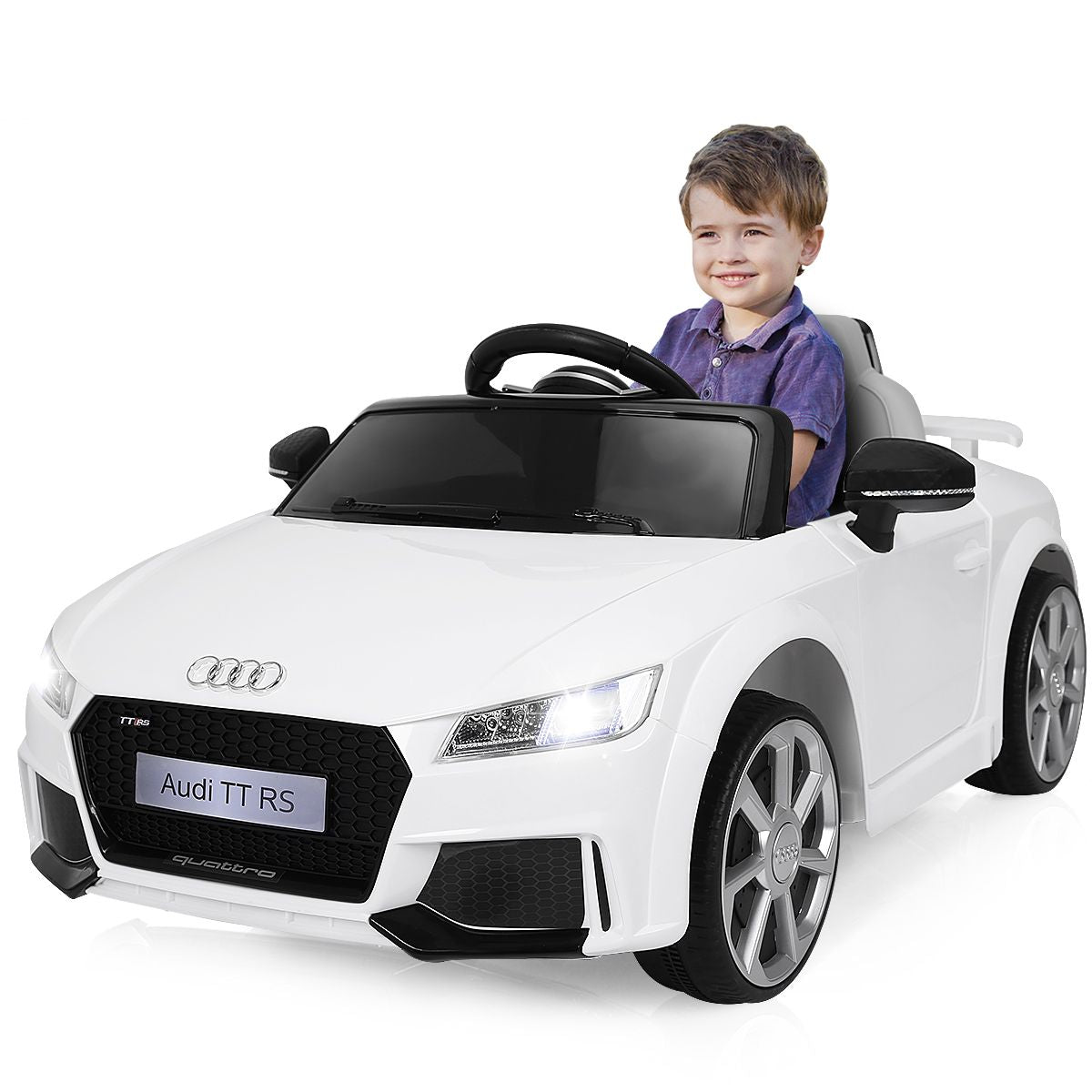 Licensed Audi TTRS 12V Battery-Powered Vehicle with 2 Motors MP3 Music