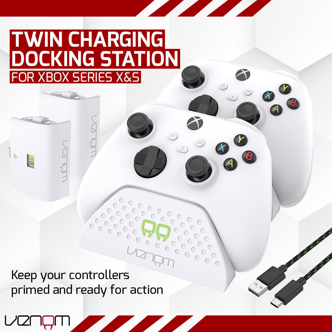 Xbox Charging Dock and Rechargeable Battery Packs for Series X Series S Xbox One