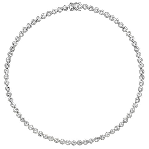 cz set necklace on a white background