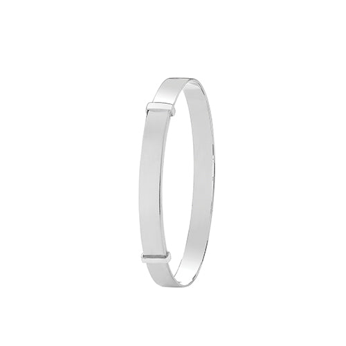 Silver bracelet on a white background