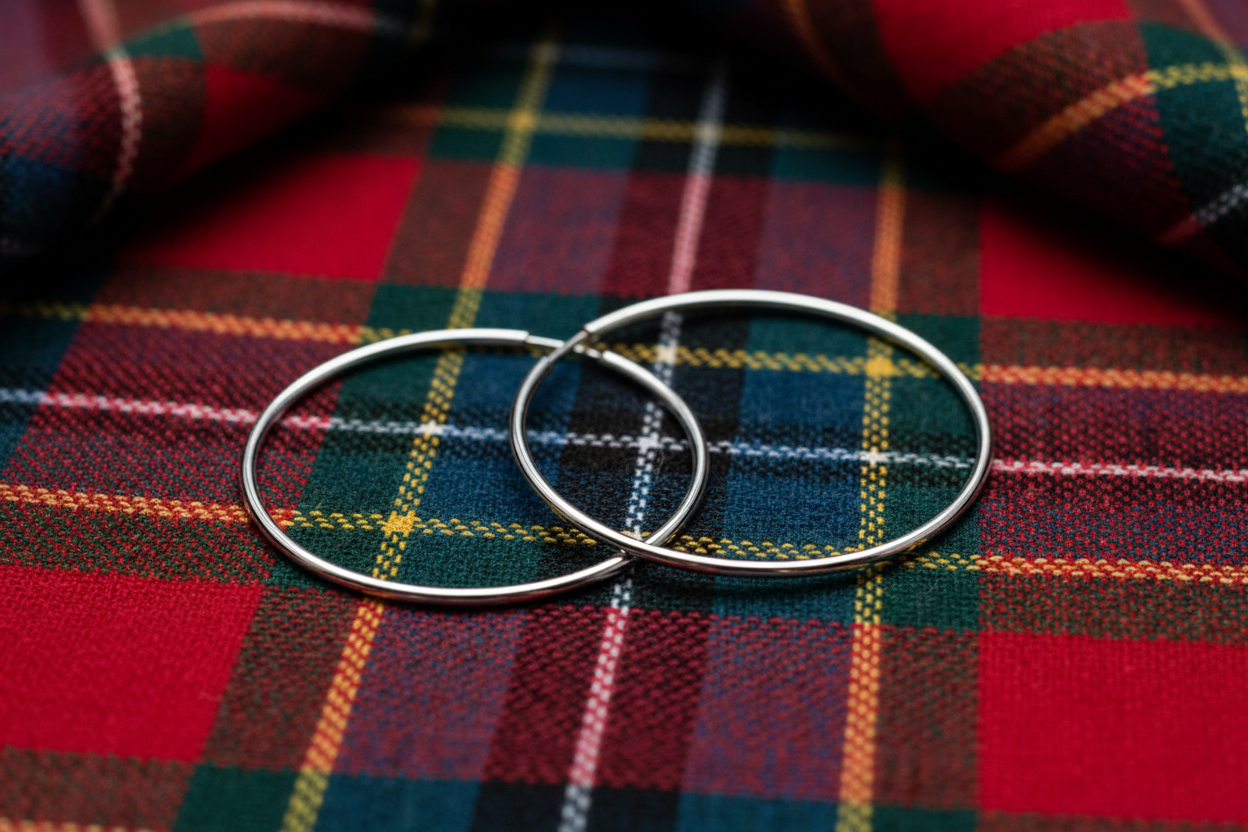 Sterling Silver 43mm Sleeper Hoop Earrings