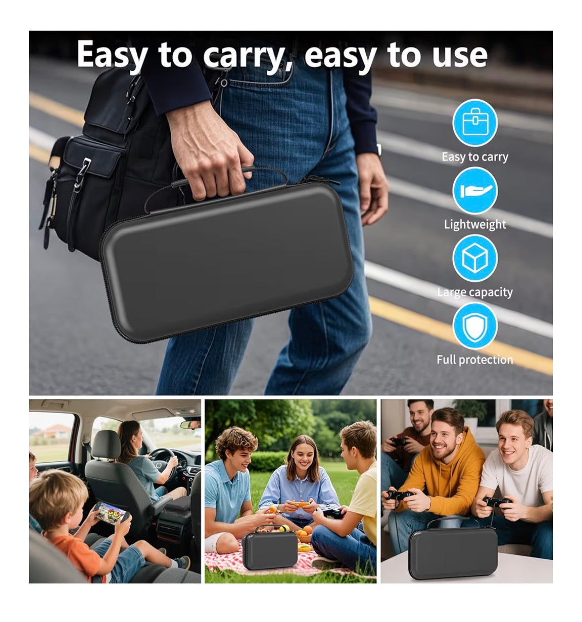 Nintendo Switch 2 Protective Carry Case by HeyStop