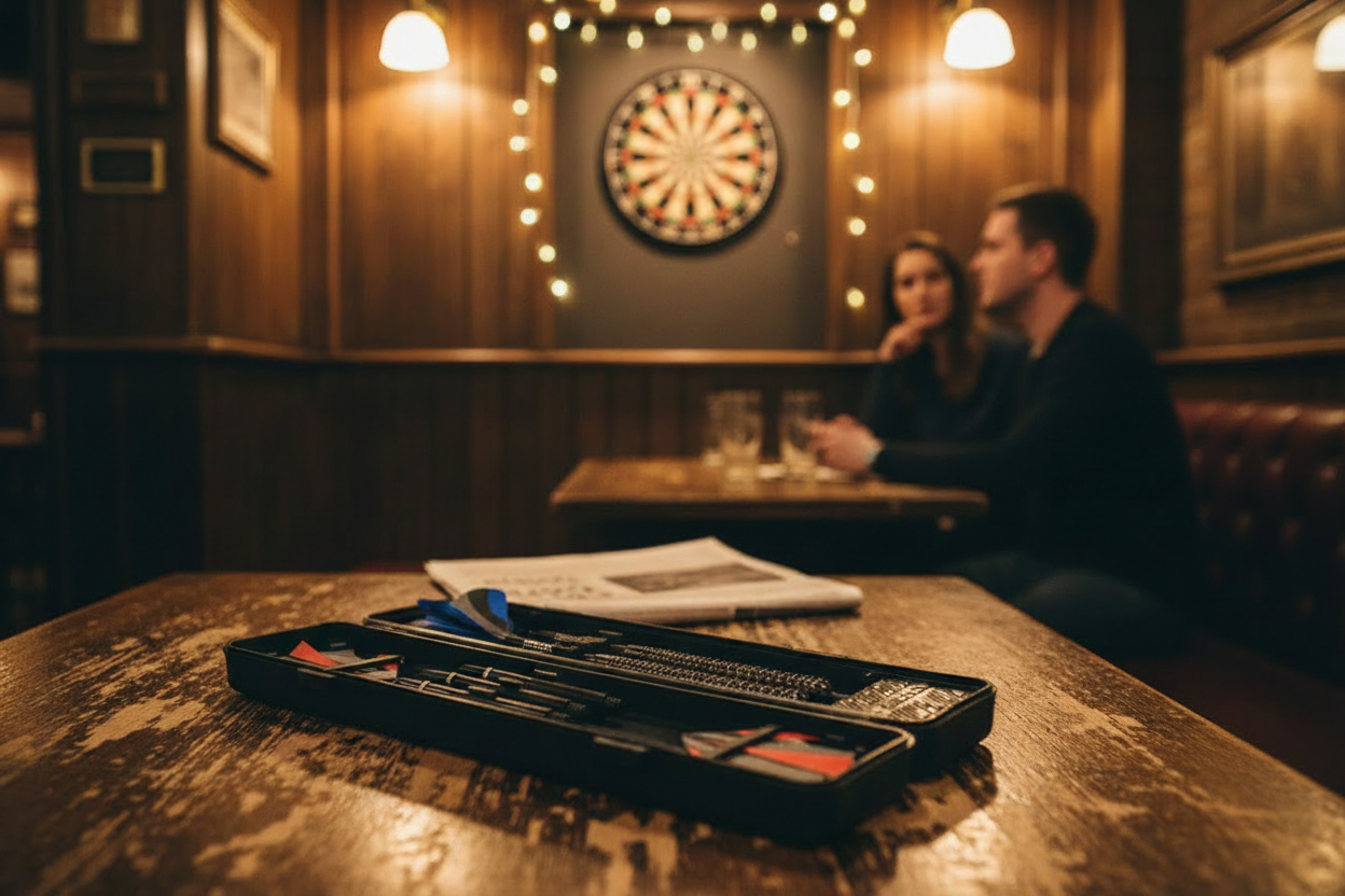 HUANQU Darts Set in pub setting